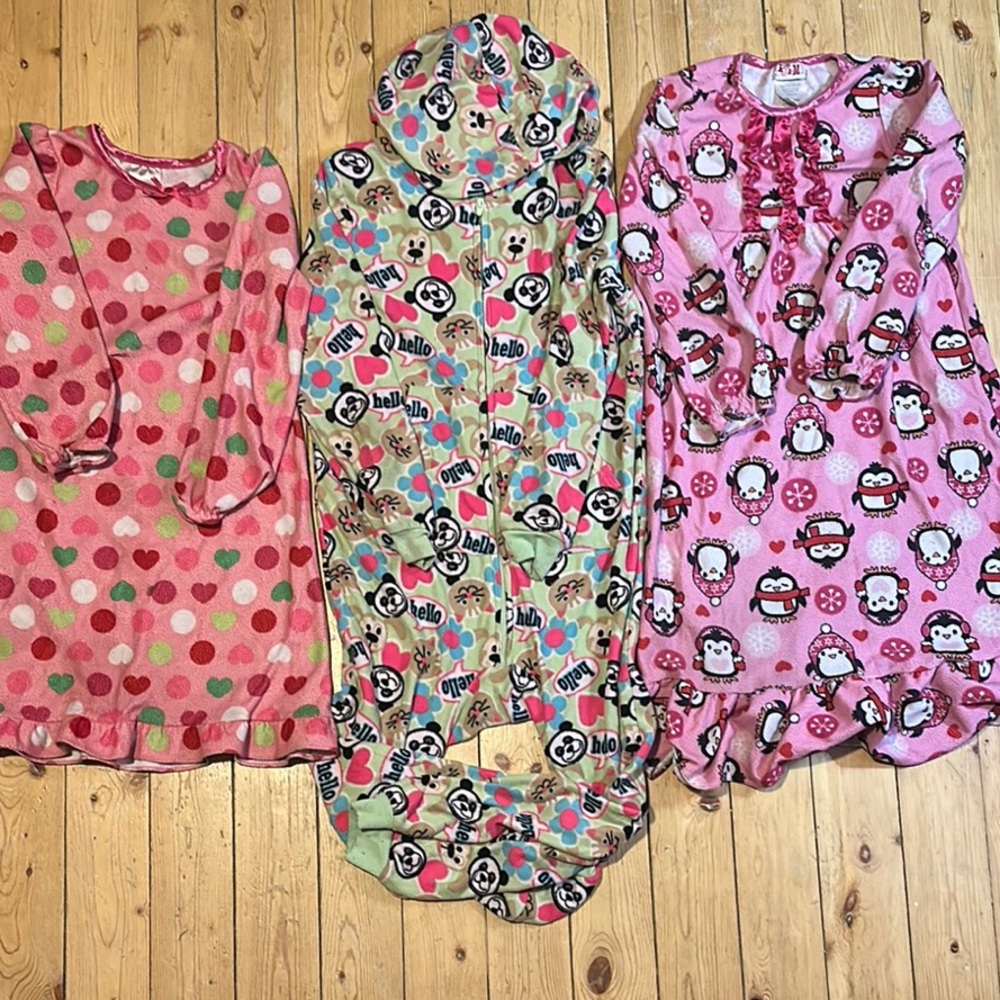 Kids PJ’s two gowns one onesie